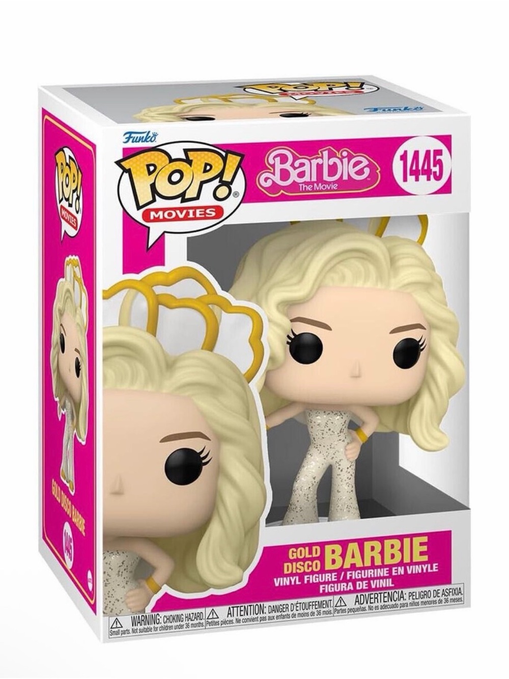 Funko POP Barbie The Movie Gold Disco dress NIB